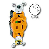 Leviton 8210-IG Back and Side Wired Single Isolated Ground Receptacle